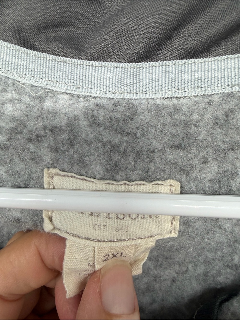 Stetson Men's Light Gray Half-Zip Pullover Sweater - Picture 3 of 3